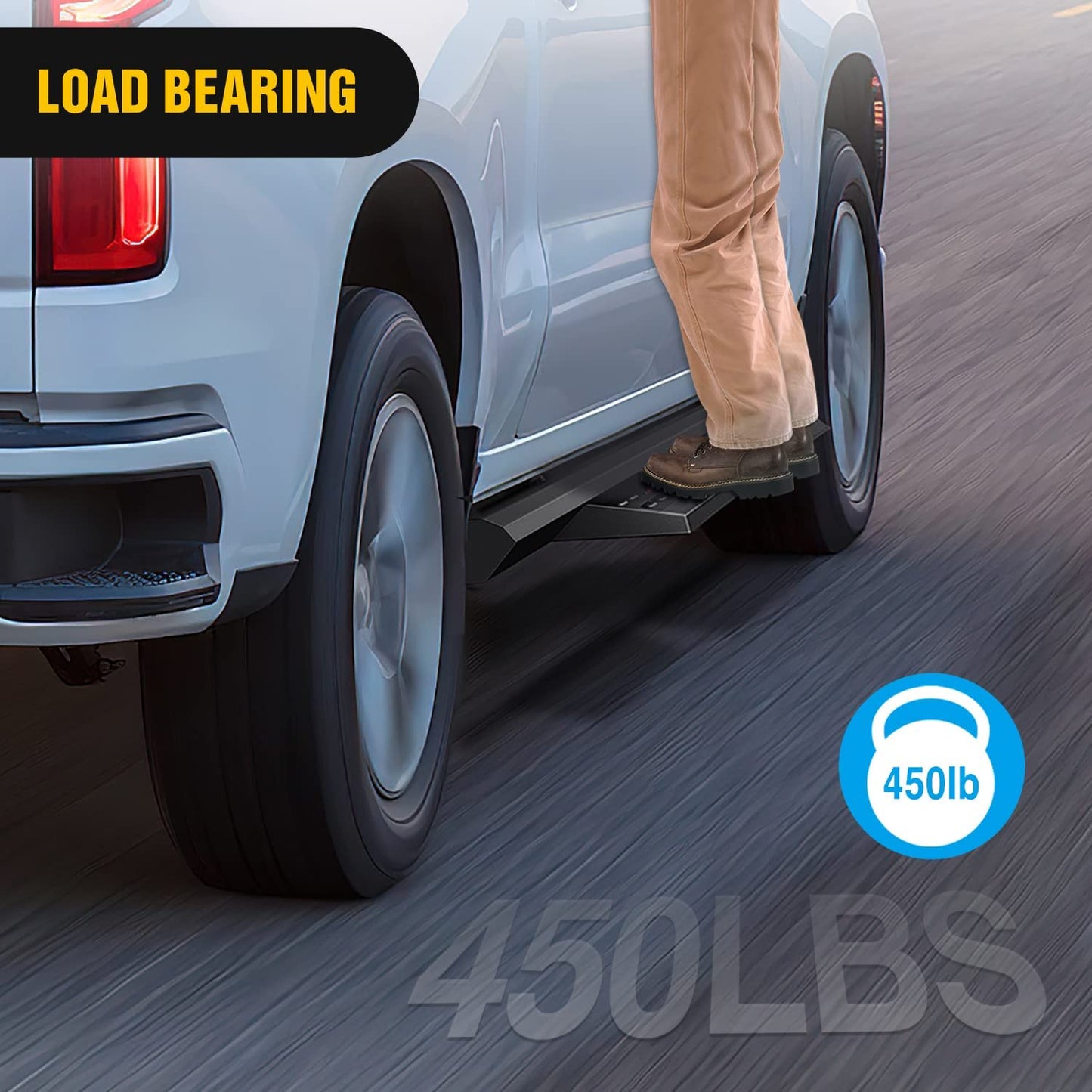 Load Bearing of Nilight Running Boards For 2019-2022 Chevy Silverado GMC Sierra 1500