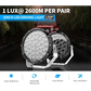 9" Super Bright Round Driving Light with Background Light