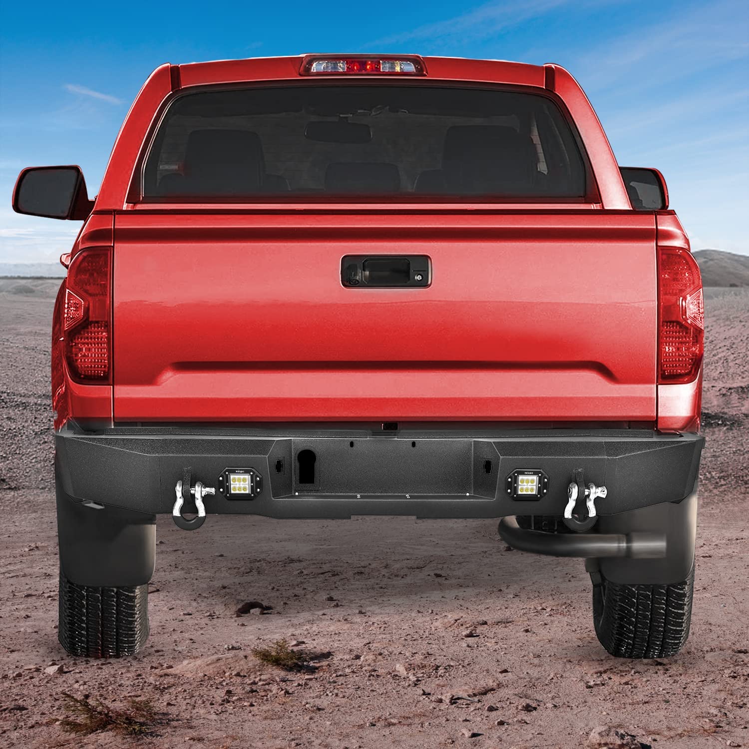 Installed on Car Nilight Rear Step Bumper For 2014-2021 Toyota Tundra