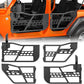 Nilight Front Rear Tubular Doors with Side View Mirrors For 2018-2023 Wrangler JL | 2020-2023 Gladiator JT 2 Door