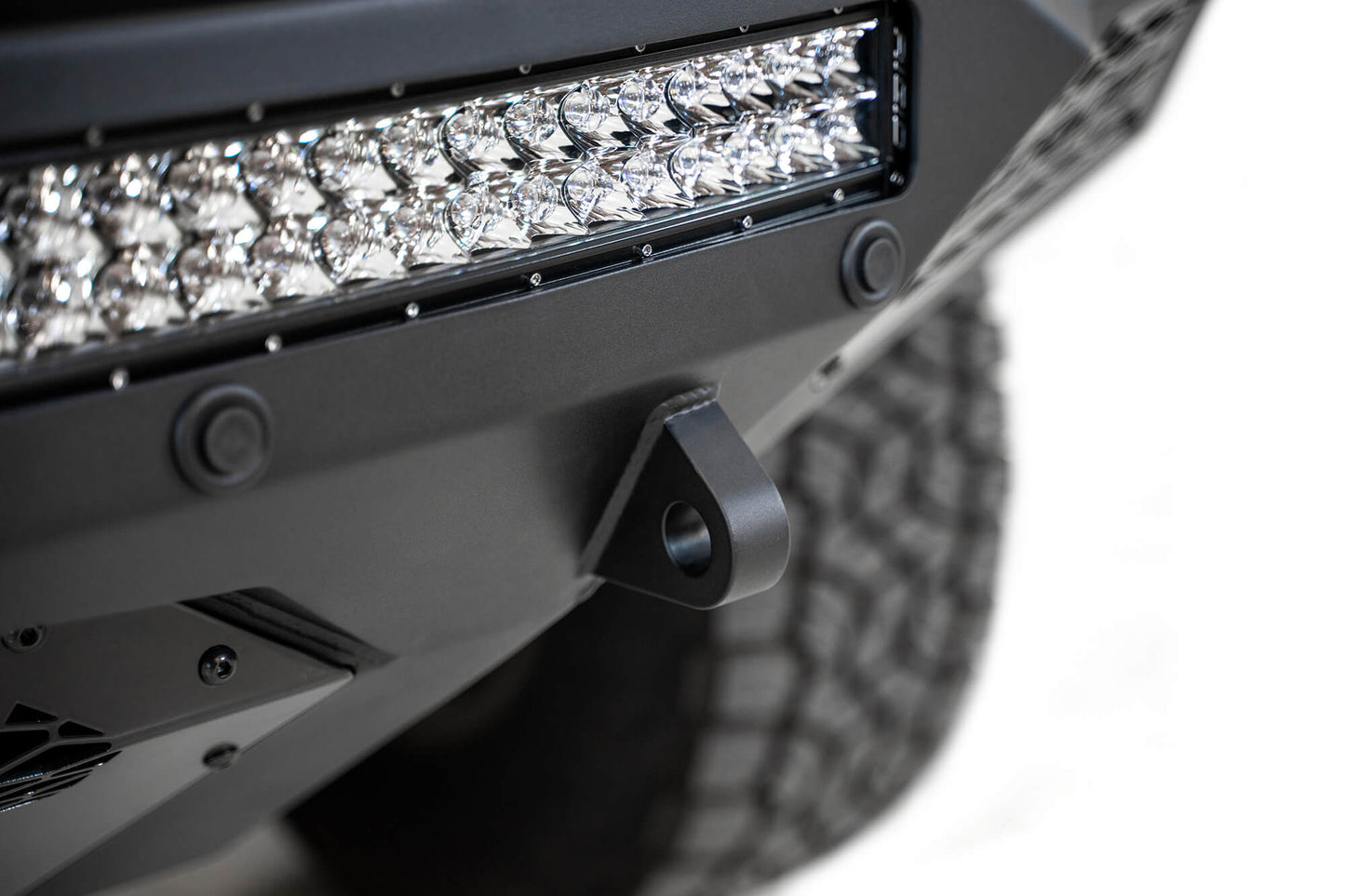 LED Light Bar on ADD Stealth Fighter Front Bumper | 2019-2021 Chevy Silverado 1500