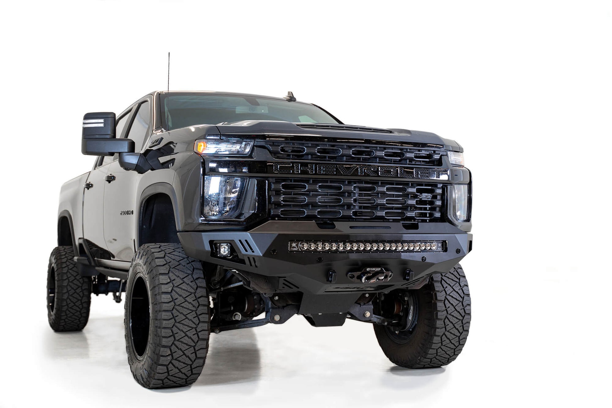 Installed on Car ADD Stealth Fighter Front Bumper | 2020 - 2022 Chevy 2500/3500