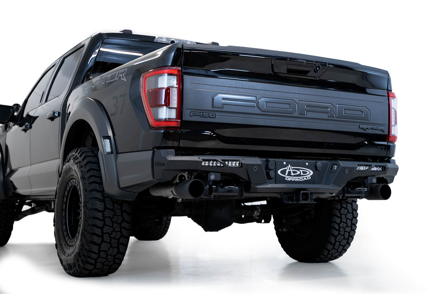 Installed on Car ADD 2021-2023 Ford F-150 Raptor & Raptor R Phantom Rear Bumper