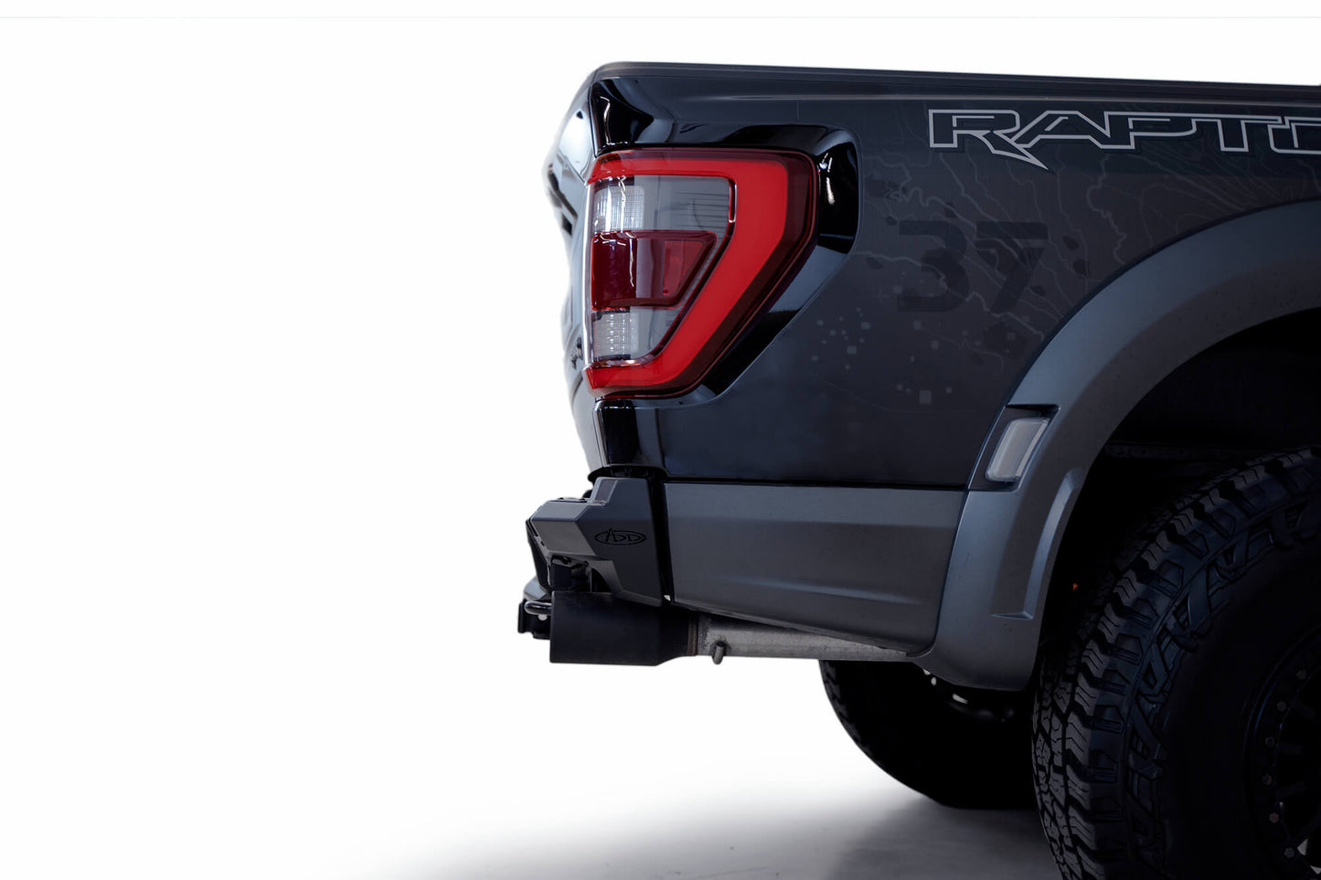 Installed on Car ADD 2021-2023 Ford F-150 Raptor & Raptor R Phantom Rear Bumper