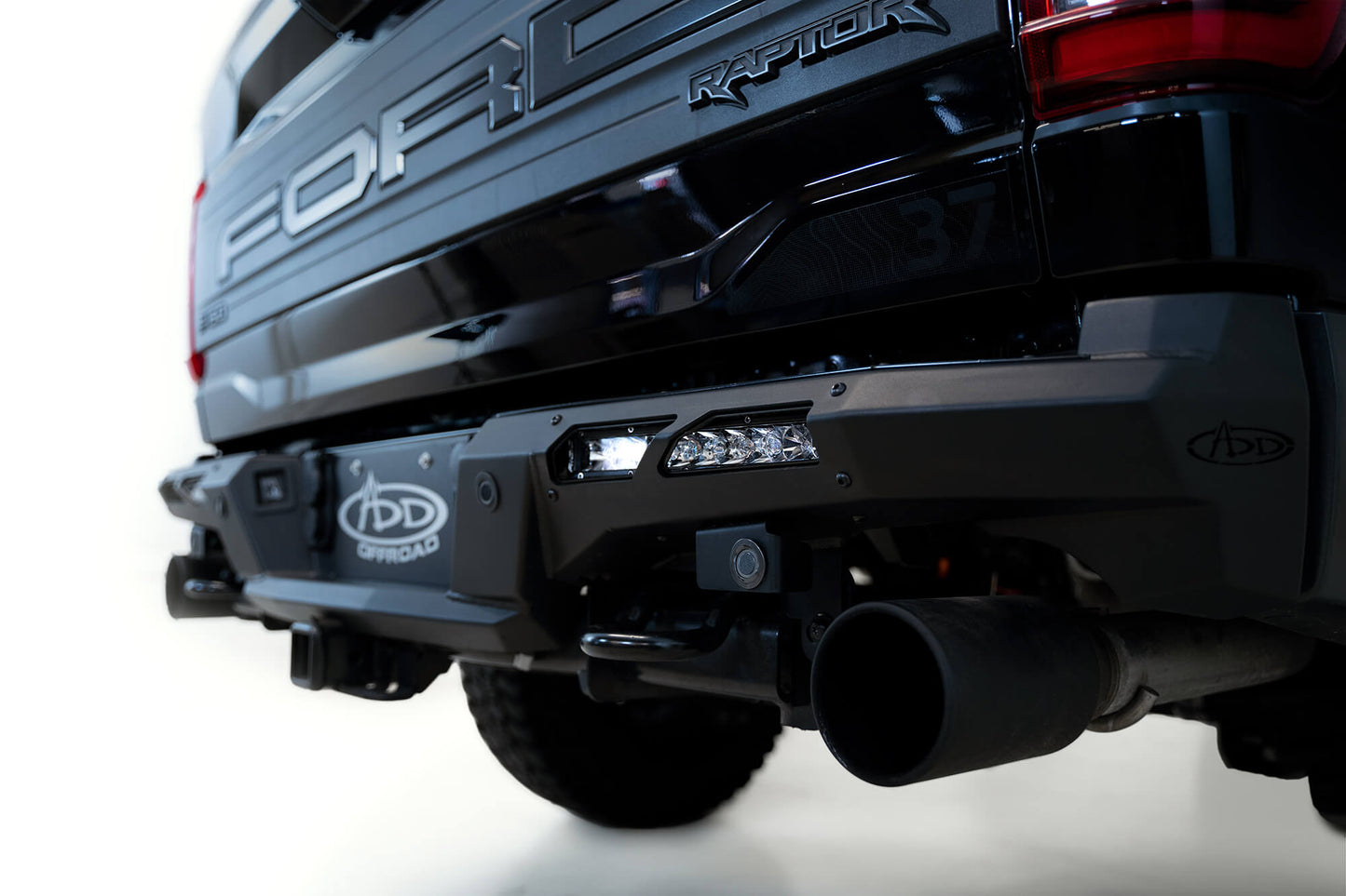 Installed on Car ADD 2021-2023 Ford F-150 Raptor & Raptor R Phantom Rear Bumper