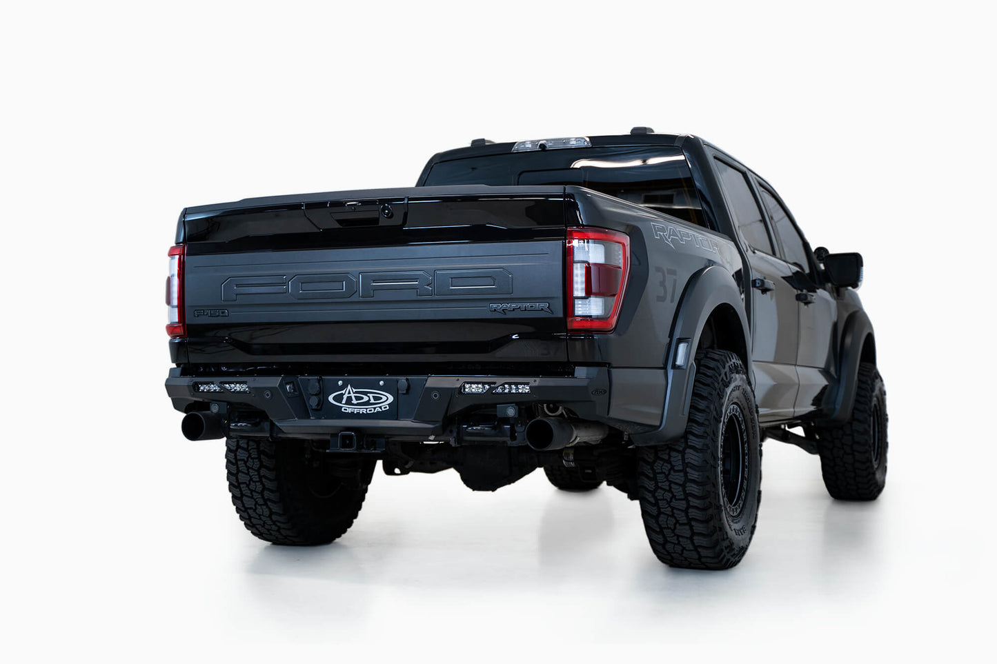 Installed on Car ADD 2021-2023 Ford F-150 Raptor & Raptor R Phantom Rear Bumper