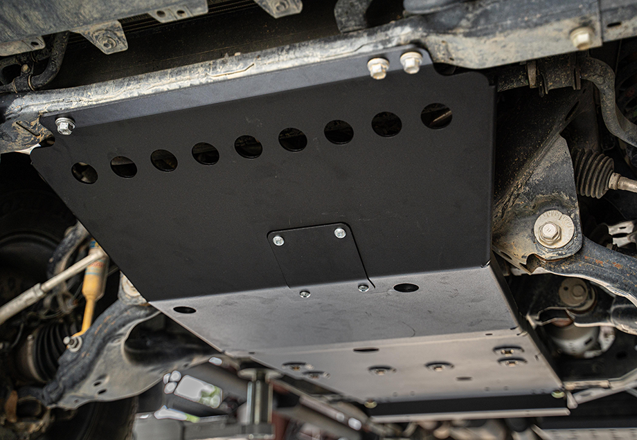 From Bottom View CALI RAISED COMPLETE SKID PLATE COLLECTION FOR TOYOTA TACOMA 2005-15