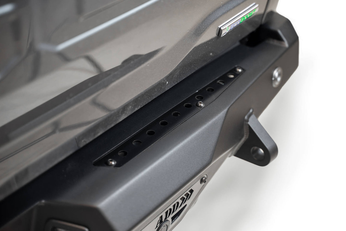 Close Look at Installed on Car ADD Ford Stealth Fighter Rear Bumper | 2021-2023 F-150