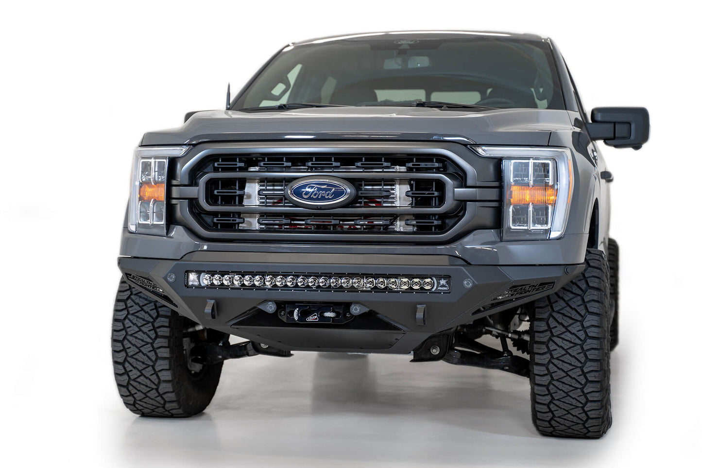 Installed on Car ADD Stealth Fighter Winch Front Bumper | 2021-2023 Ford F-150