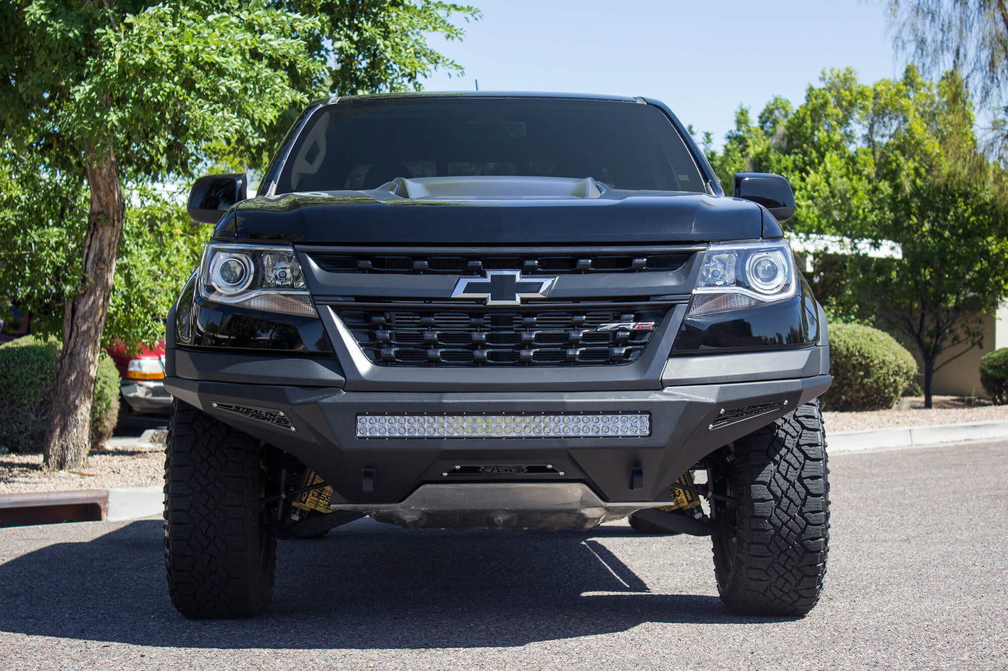 Installed ADD Chevy Stealth Fighter Front Bumper | Heritage | 2017-2020 Colorado ZR2