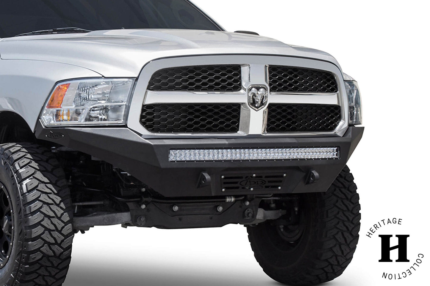 Installed on Car ADD Stealth Fighter Front Bumper | 2013-2018 RAM 1500 | Heritage