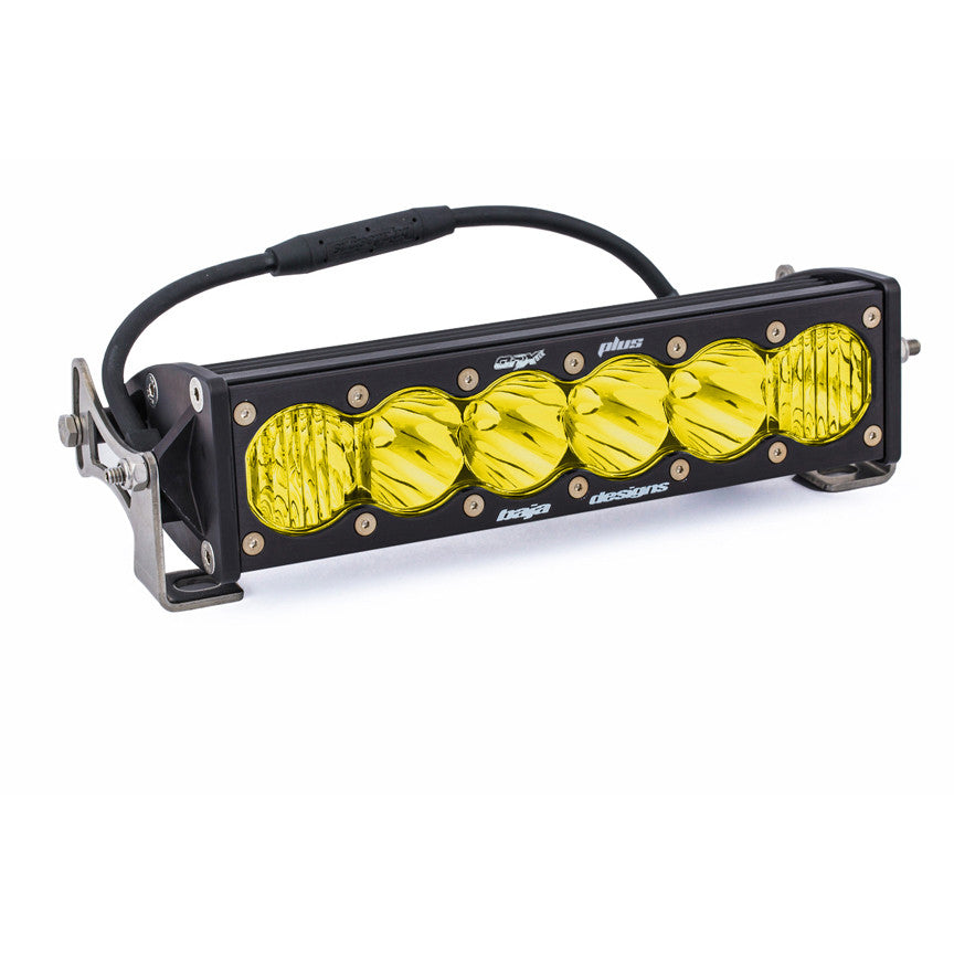 10 Inch Amber Driving/Combo Baja Designs Universal OnX6+ Straight LED Light Bar