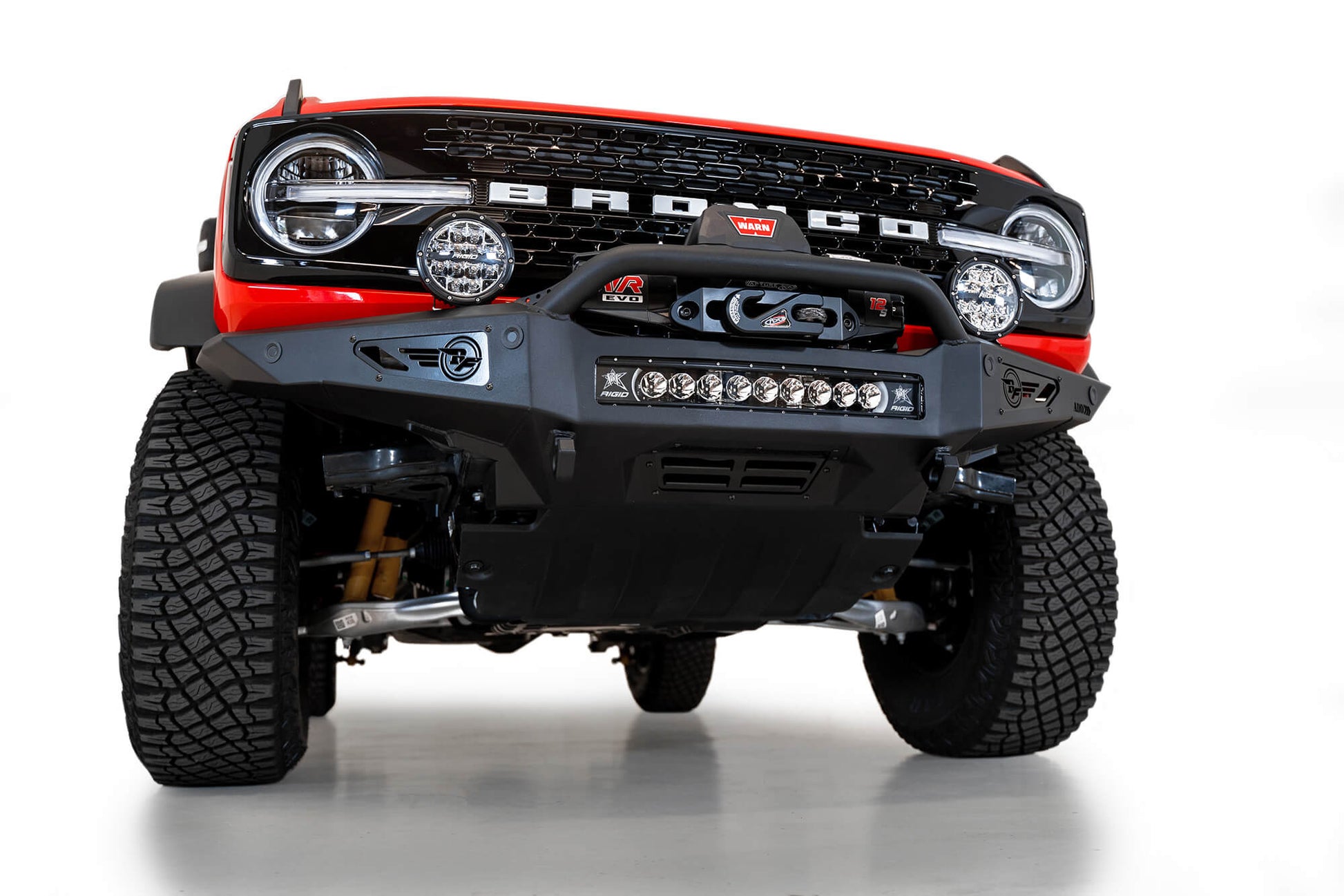 Installed on Car ADD Rock Fighter Winch Front Bumper | 2021-2023 Ford Bronco