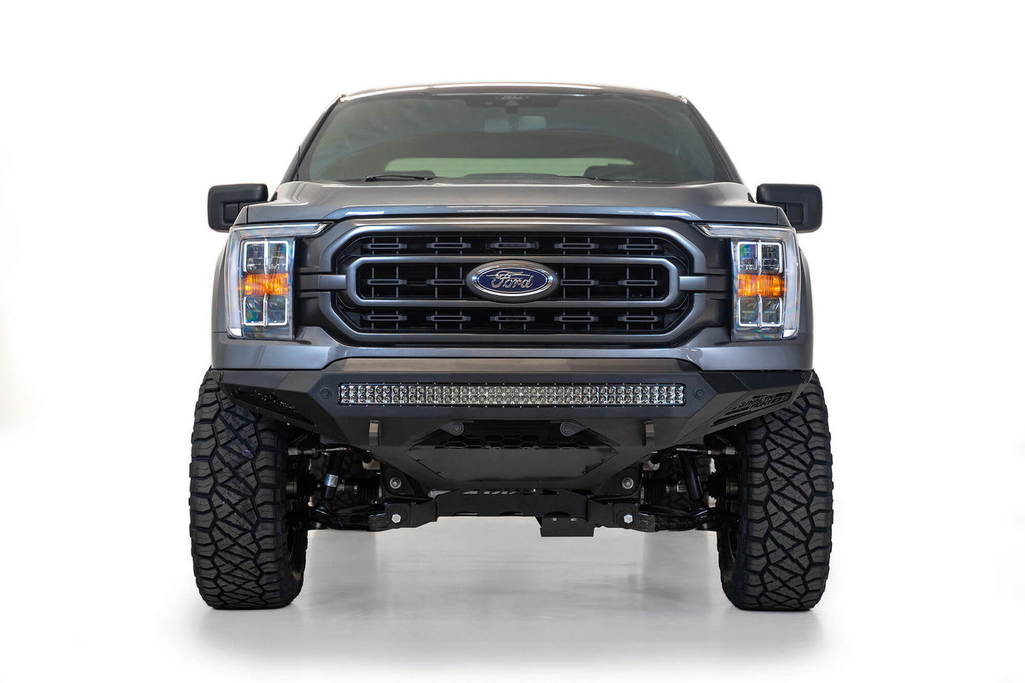 Installed on Car ADD Stealth Fighter Front Bumper | 2021-2023 Ford F-150