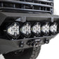 Installed on Car with Round Lights Close View ADD GMC Bomber HD Front Bumper | 2020-2023 Sierra 2500/3500