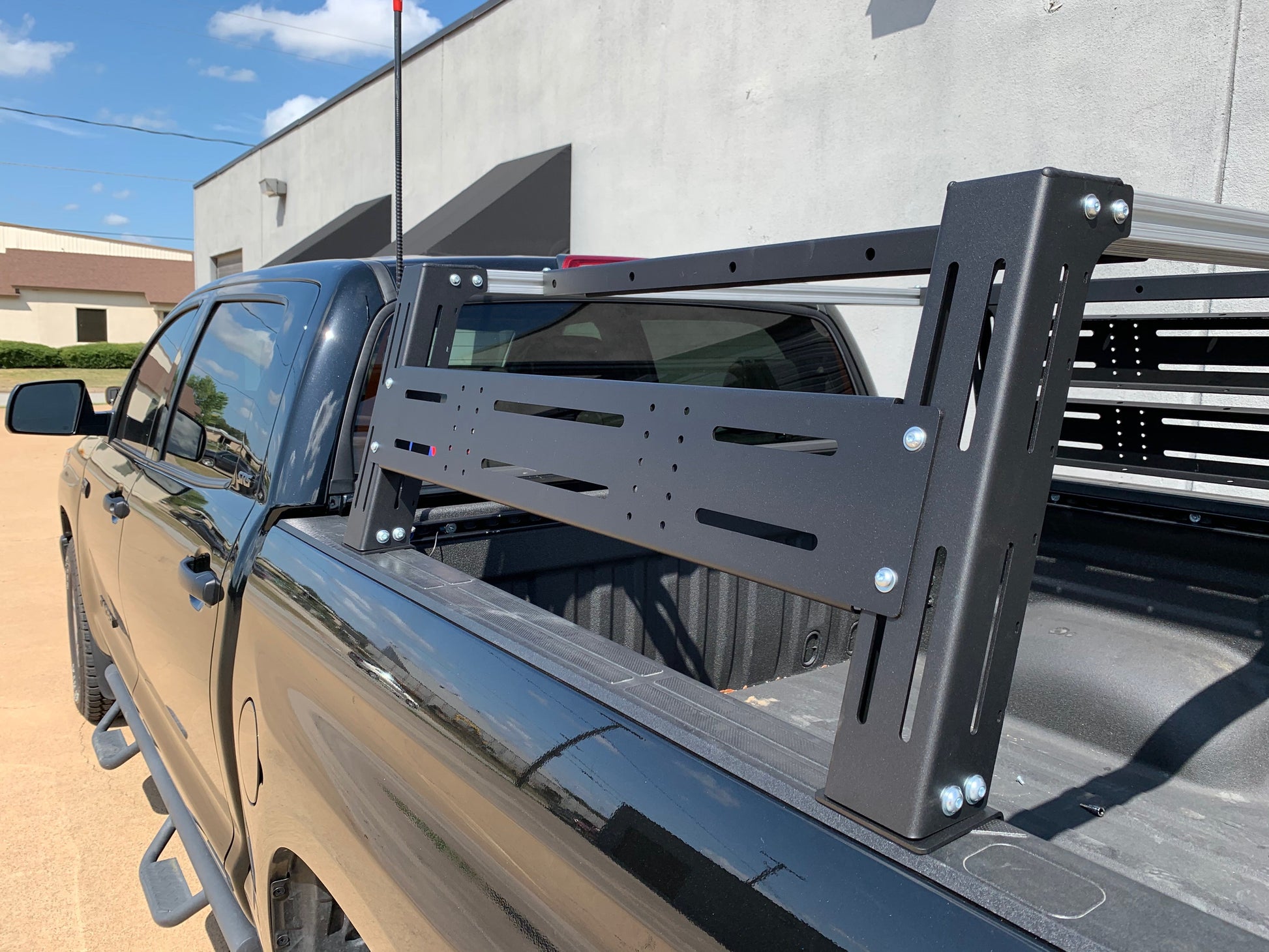 Installed on Car from Side Cali Raised Toyota Overland Bed Rack | 2014-2021 TUNDRA