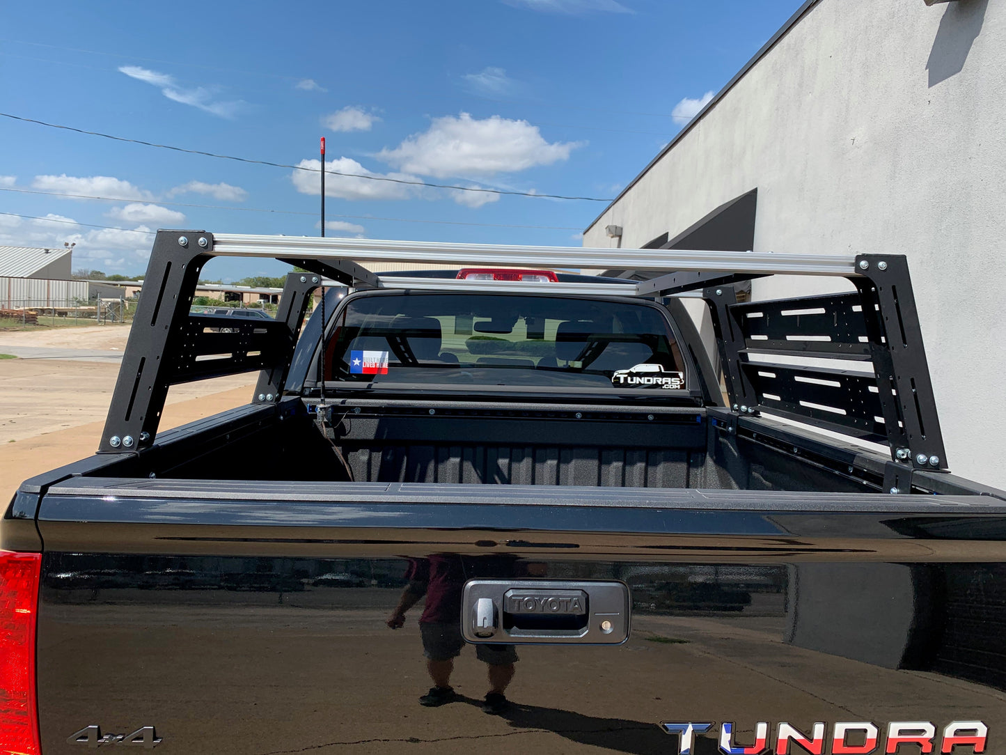 Installed on Car Cali Raised Toyota Overland Bed Rack | 2014-2021 TUNDRA