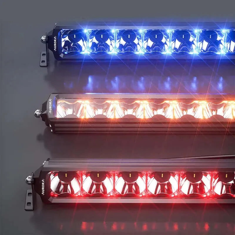 Double Row RGB LED Light Bar Uncle Sam's Road 10" Wiring and Switch Control 