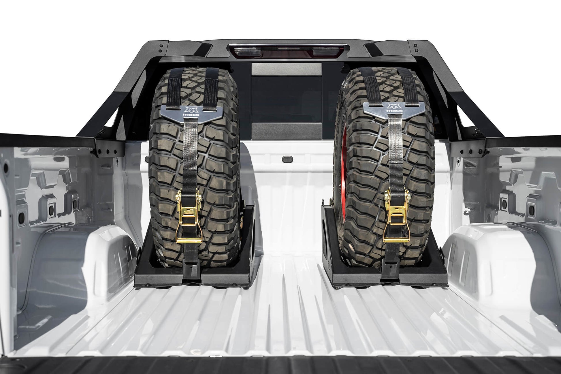 Installed on Car with Wheels Addictive Desert Designs Universal Tire Carrier