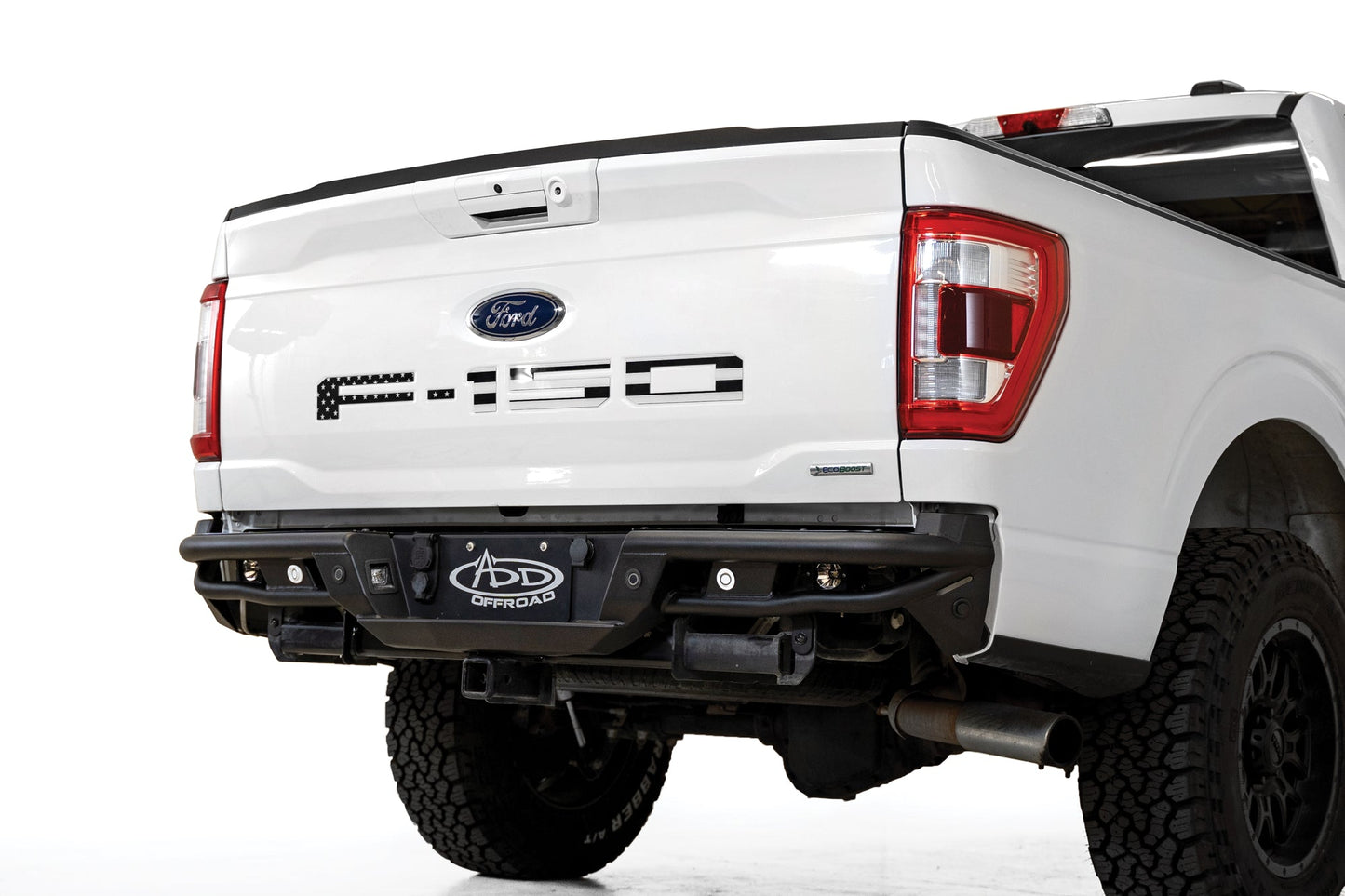 Installed on Car ADD PRO Bolt-On Rear Bumper | 2021-2023 Ford F-150