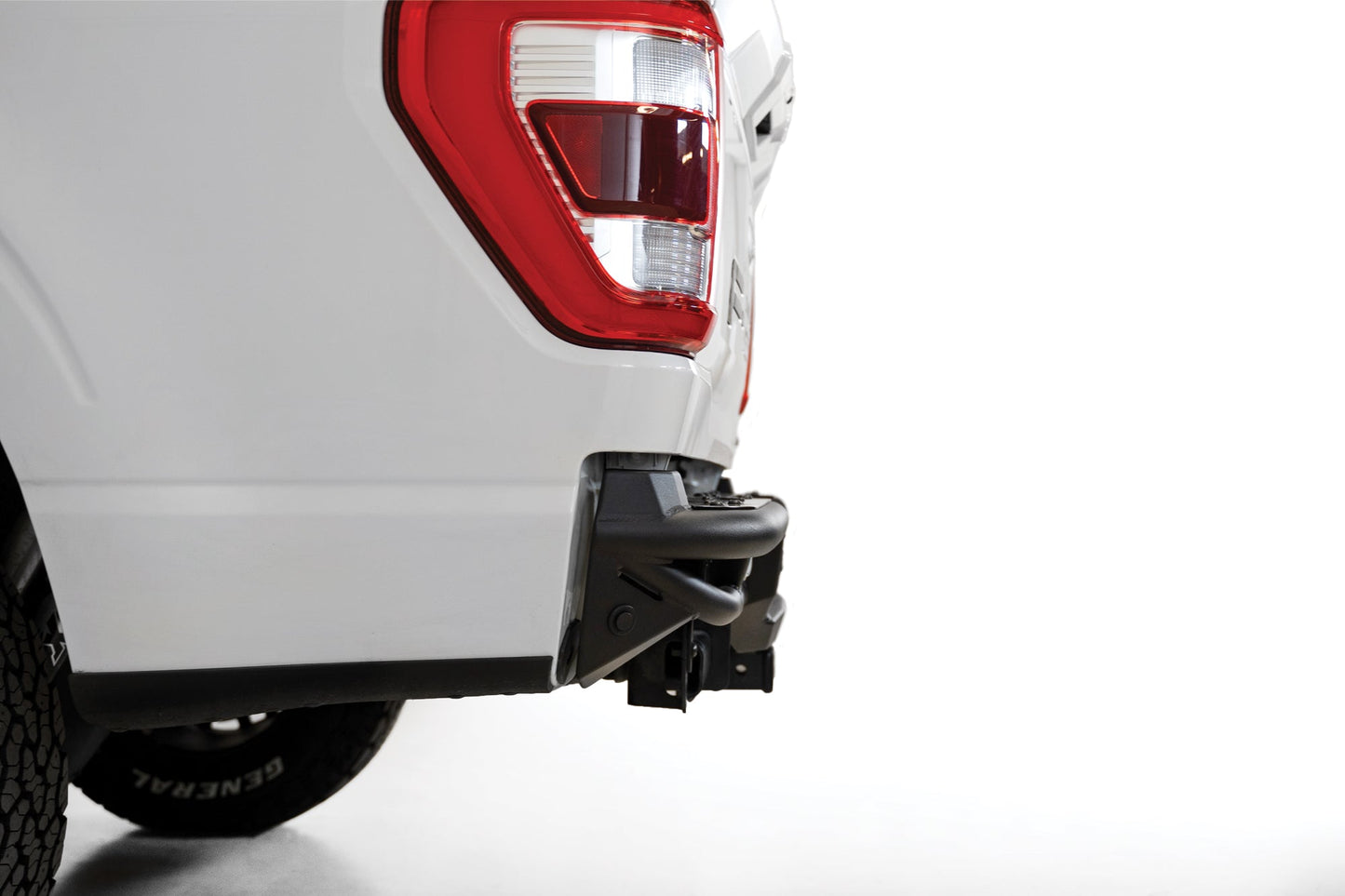 Installed on Cae Side View ADD PRO Bolt-On Rear Bumper | 2021-2023 Ford F-150