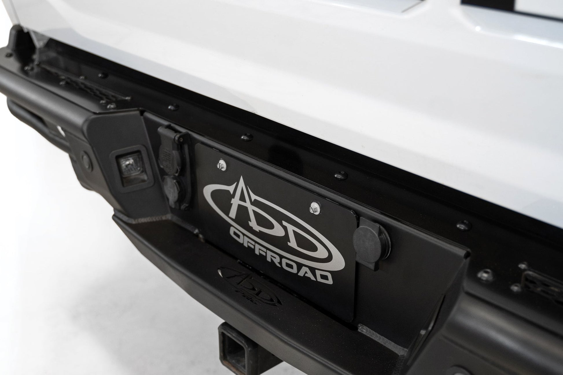 Installed on Car Close View from Up ADD PRO Bolt-On Rear Bumper | 2021-2023 Ford F-150