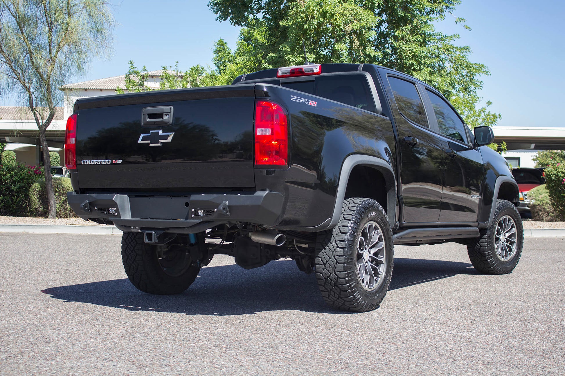 Installed on Car ADD Chevy Stealth Fighter Rear Bumper | 2017-2020 Colorado ZR2