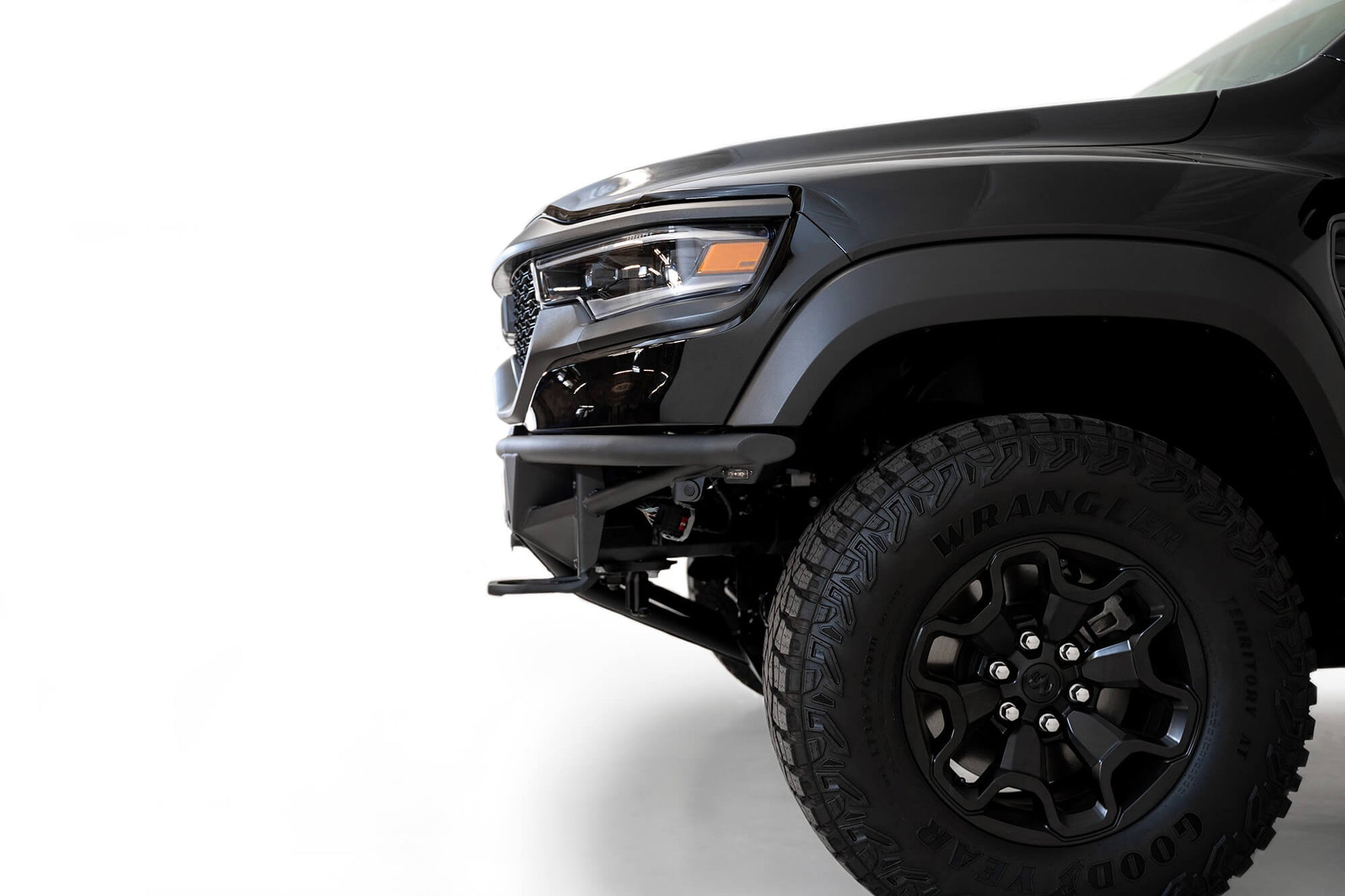 Side View of Installed ADD PRO Bolt-On Front Bumper | 2021-2023 Ram 1500 TRX