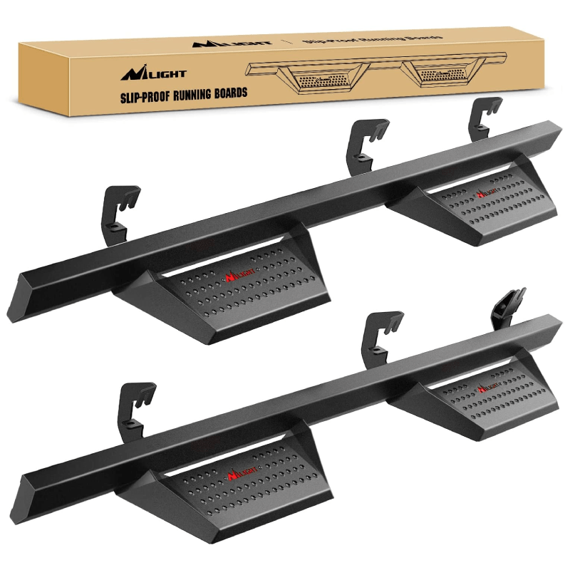 Nilight Running Boards For 2007-2018 Chevy Silverado GMC Sierra 1500