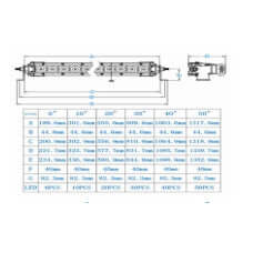 Single Row LED Hybrid Super Bright Light Bar