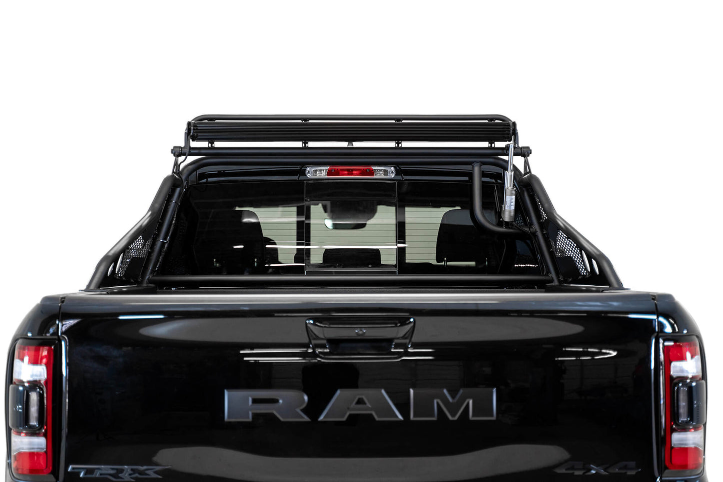 Installed on Car View from Behind ADD Ram Race Series Chase Rack | 2021-2023 1500 TRX