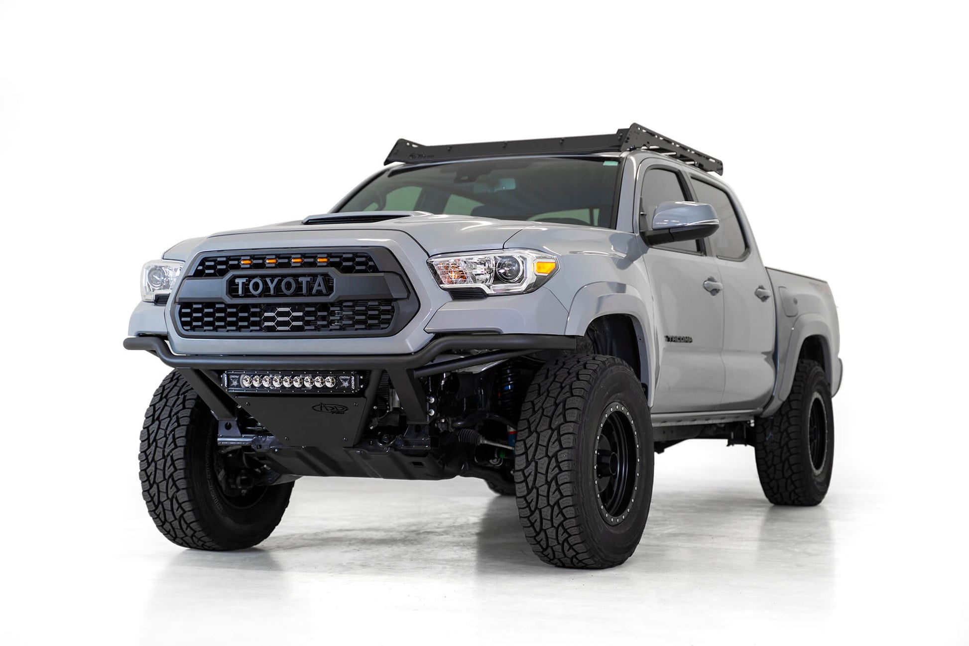 Installed on Car Front View ADD PRO Bolt-on Front Bumper | 2016-2023 Toyota Tacoma
