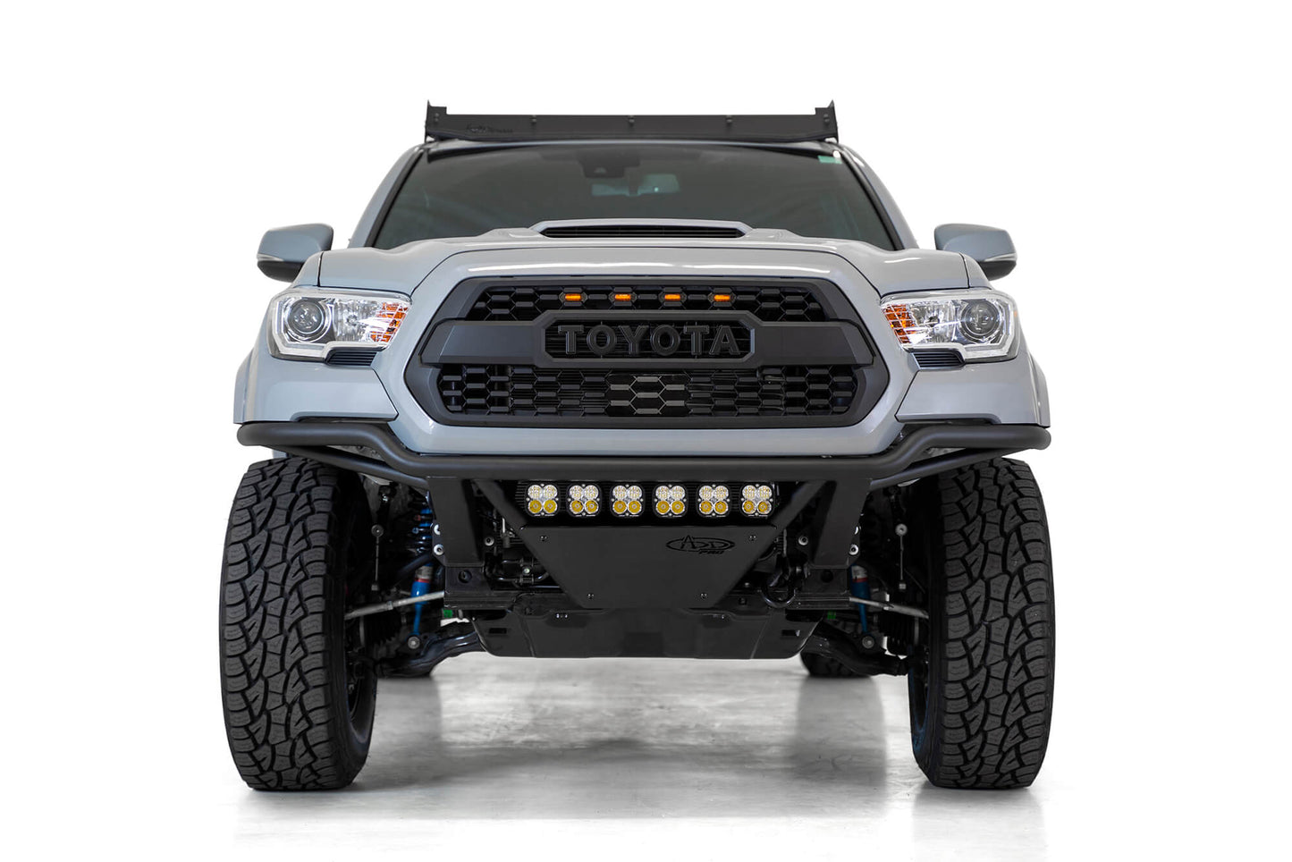 Installed on Car Front View ADD PRO Bolt-on Front Bumper | 2016-2023 Toyota Tacoma