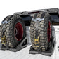 Wheels on Addictive Desert Designs Universal Tire Carrier
