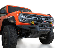 Installed on Car ADD Rock Fighter Winch Front Bumper | 2023 Ford Bronco Raptor