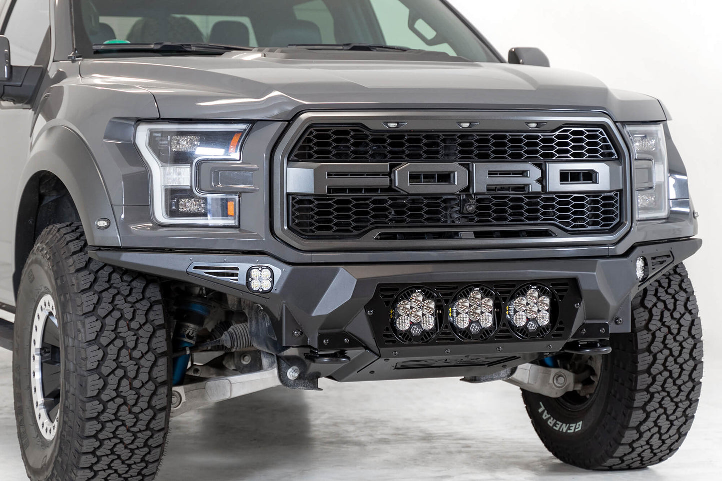 ADD Bomber Front Bumper (w/ Baja Designs Lights) | 2017-2020 Ford Raptor