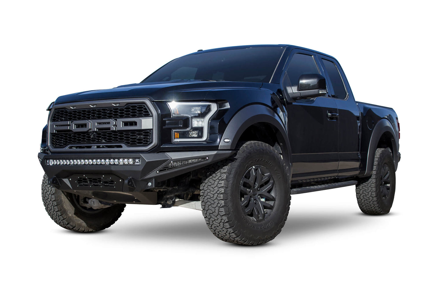 Installed on Car ADD Stealth Fighter Front Bumper | 2017-2020 Ford Raptor