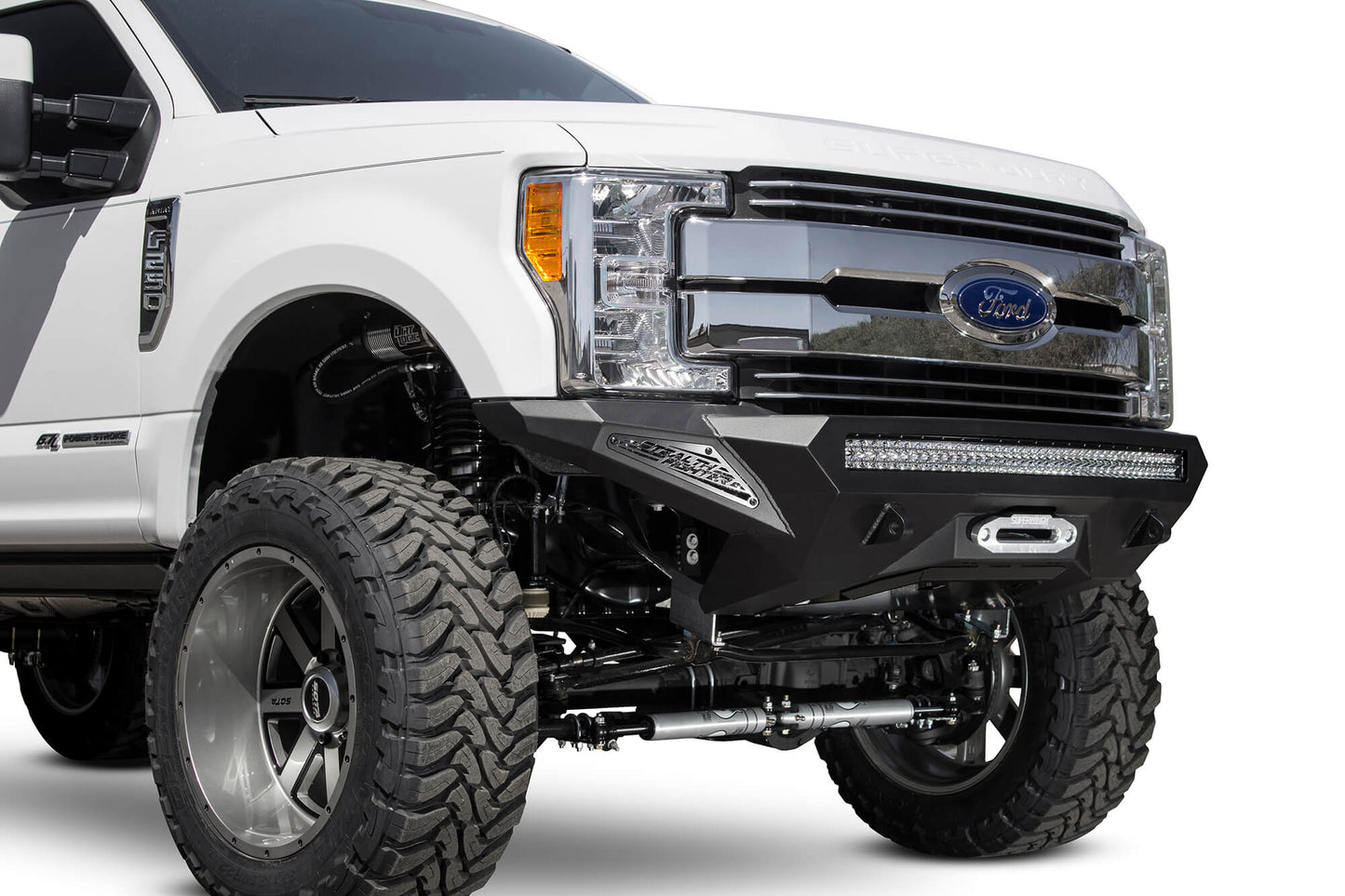 Installed on Car ADD Stealth Fighter Winch Front Bumper | 2017-2022 Ford Super Duty