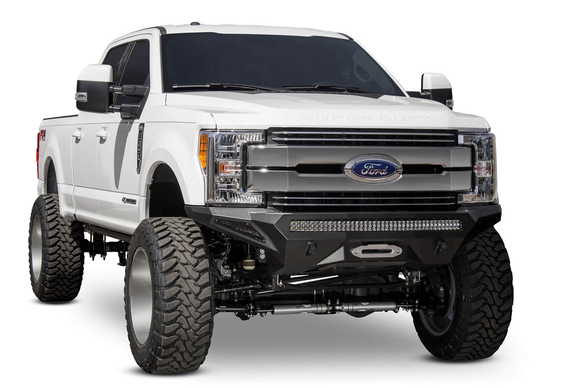 Installed on Car ADD Stealth Fighter Winch Front Bumper | 2017-2022 Ford Super Duty