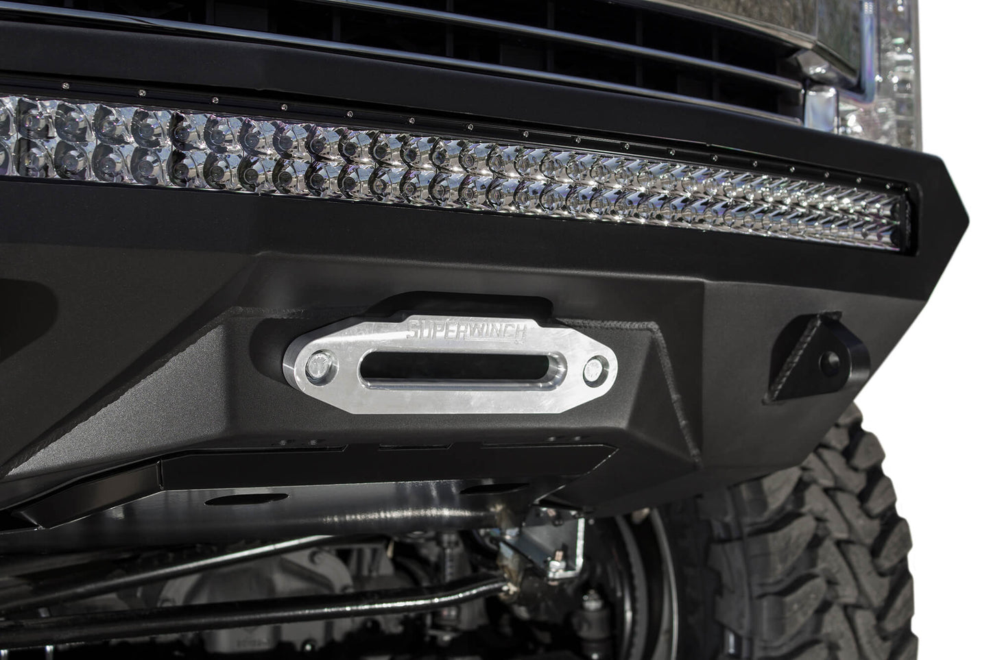 Super Winch on ADD Stealth Fighter Winch Front Bumper | 2017-2022 Ford Super Duty