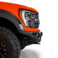 View from side of Installed ADD Bomber Front Bumper (w/ Rigid Lights) | 2021-2023 Ford F-150 Raptor/Raptor R