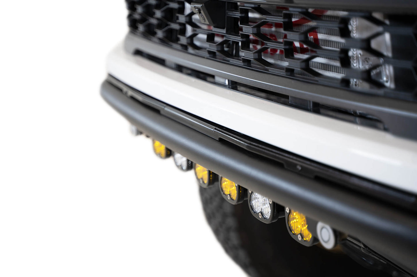 Close View of Installed ADD PRO Frame Cut Front Bumper | 2021-2023 Ford F-150 Raptor