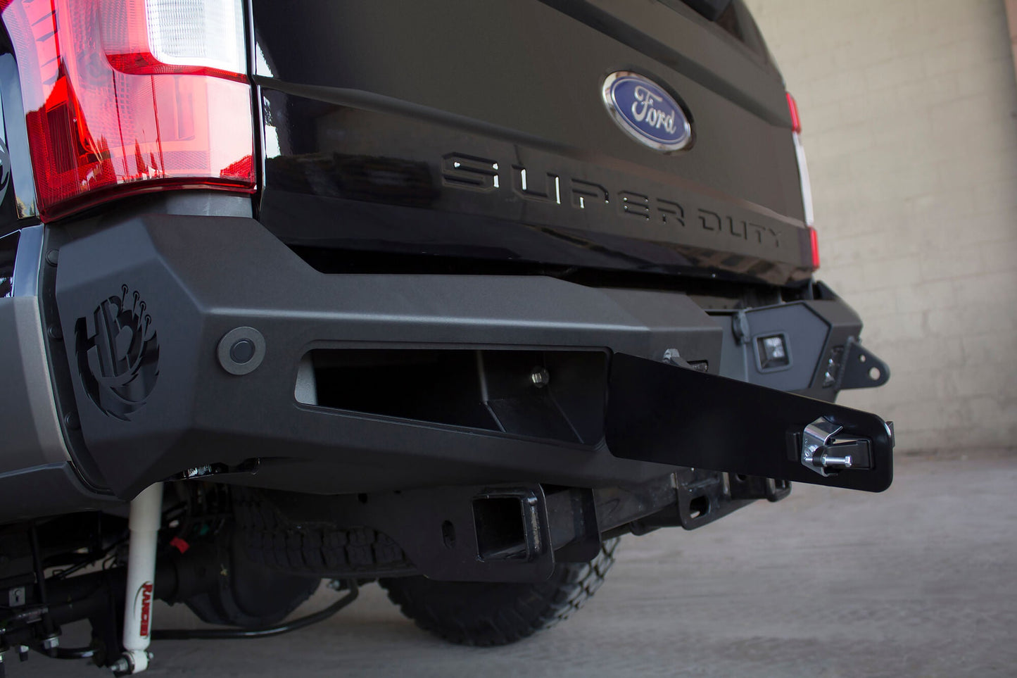 Installed on Car ADD HoneyBadger Rear Bumper | 2017-2022 Ford Super Duty