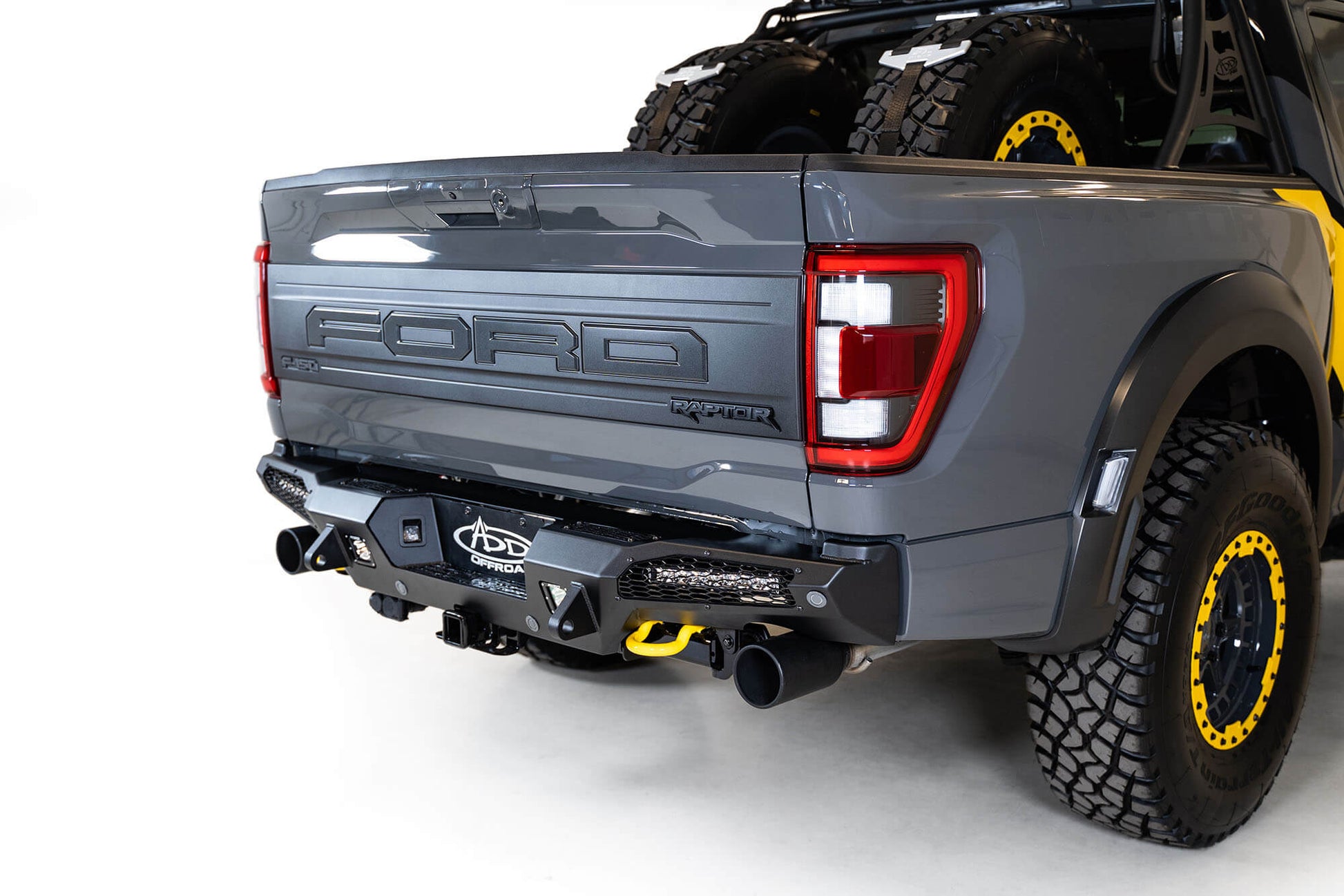 Installed on Car ADD HoneyBadger Rear Bumper | 2021-2023 Ford Raptor & Raptor R