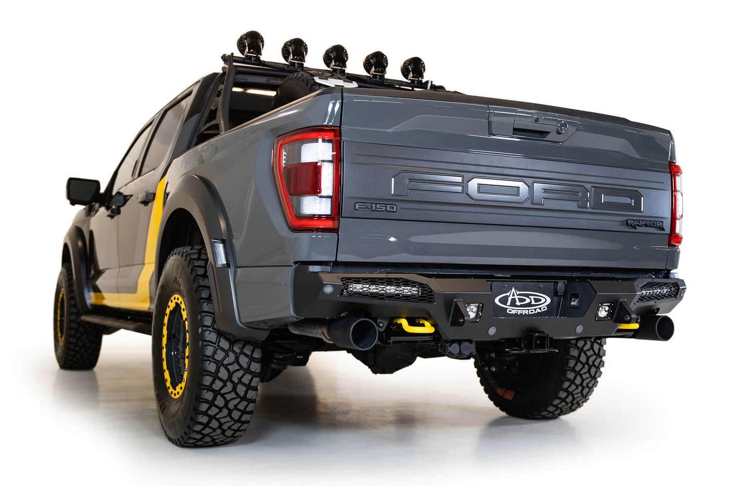 Installed on Car ADD HoneyBadger Rear Bumper | 2021-2023 Ford Raptor & Raptor R