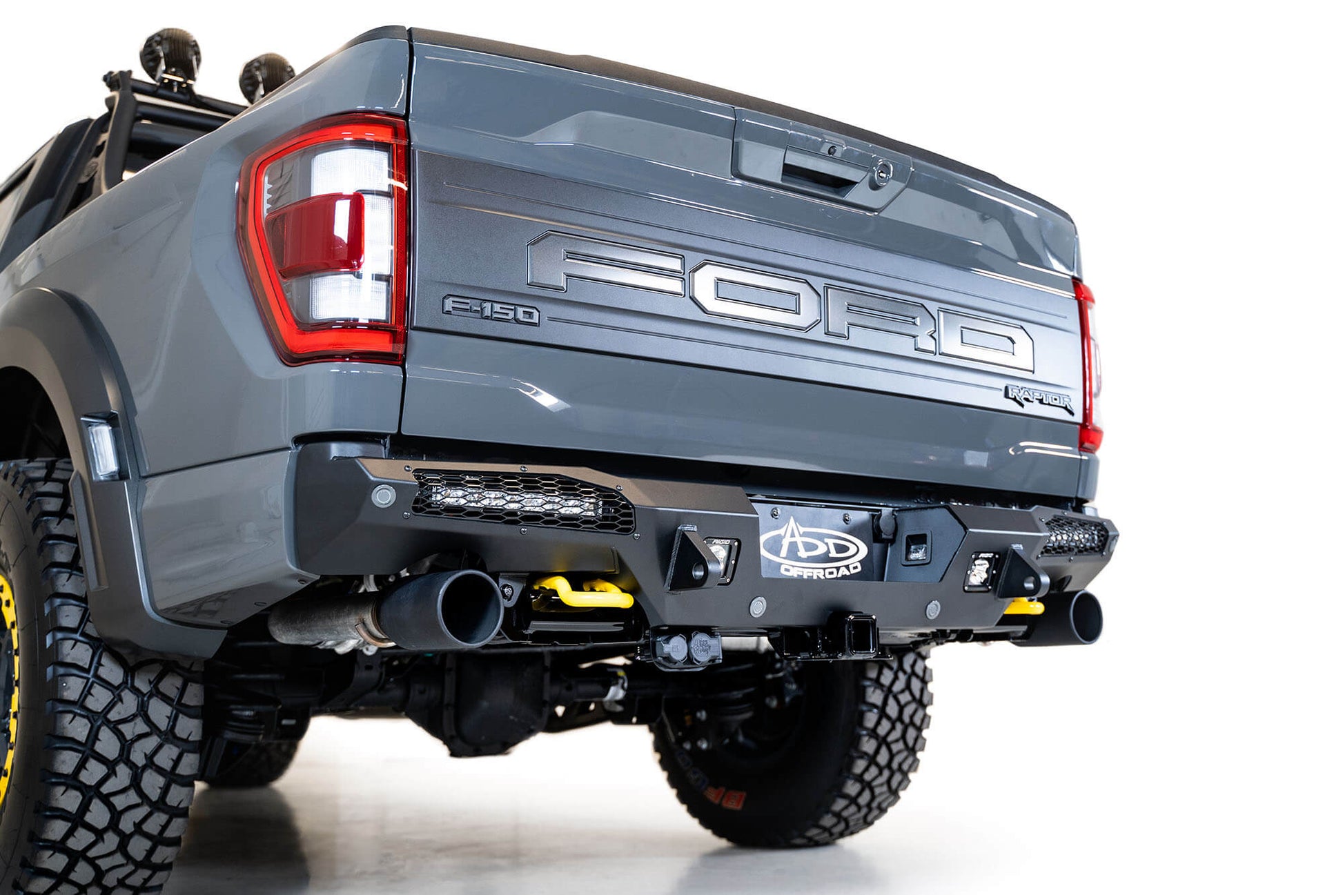 Installed on Car ADD HoneyBadger Rear Bumper | 2021-2023 Ford Raptor & Raptor R