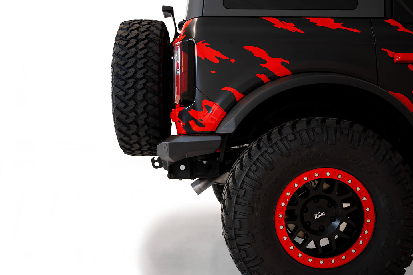 Installed on Car Side View ADD Ford Stealth Fighter Rear Bumper | 2021-2023 Bronco