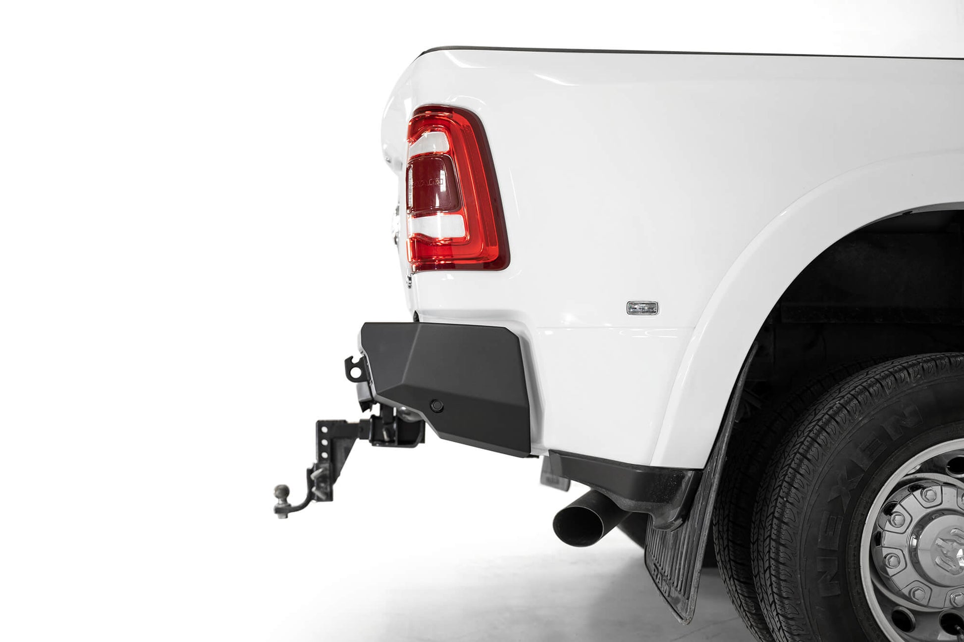 Installed on Car View From Side ADD Bomber HD Rear Bumper | 2019-2023 RAM 2500/3500
