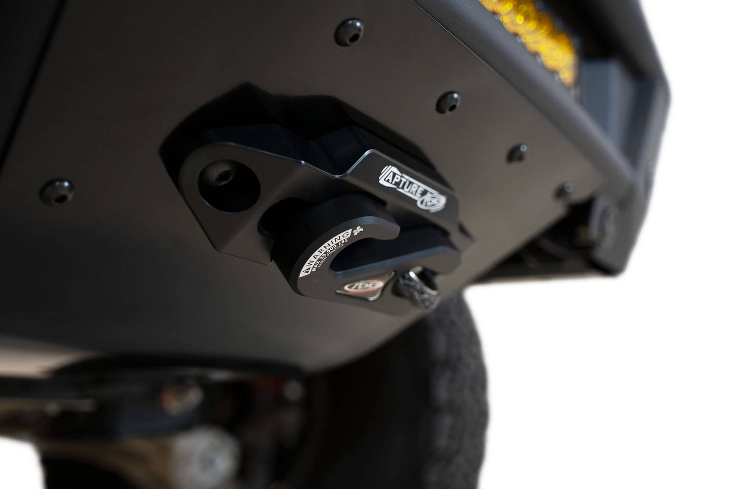Close Look at Installed on Car ADD Ford Pro Bolt-On Winch Kit | 2021-2023 F-150 Raptor
