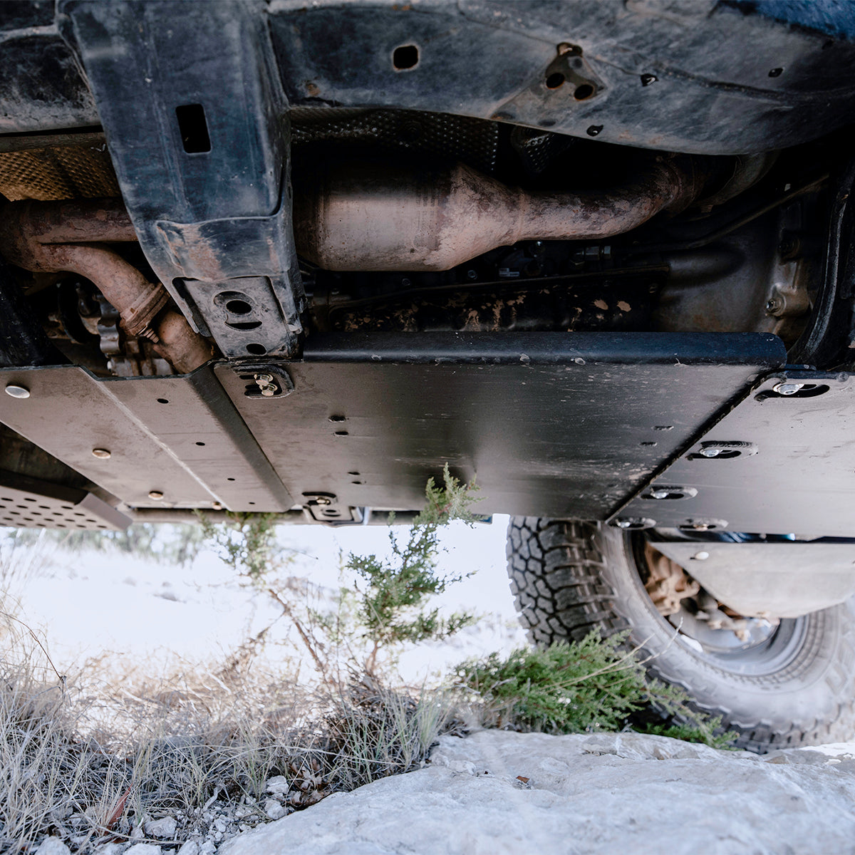 Bottom View Cali Raised Complete Skid Plate Collection For 2014+ 4Runner